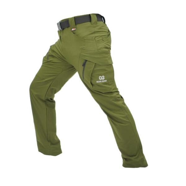 Wrinkle tactical green pant