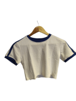 Ladies crop tee plain