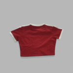 Cotton red crop tee - Image 2