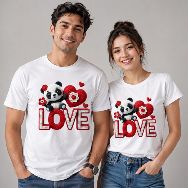 Customizable Couple T-Shirts – Product Description