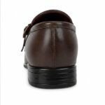Run Shoes Double Buckle Brown Loafers (2289) - Image 2