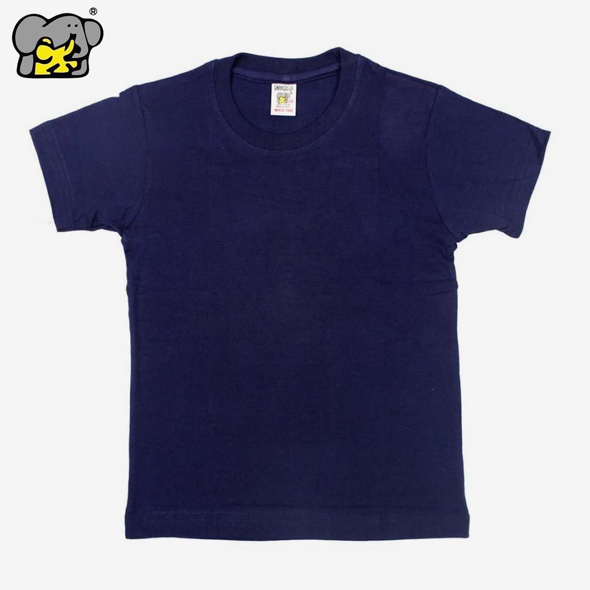 Shangrila Navy Blue Plain Tshirt For Kids - Multisize Shangrila Navy Blue Plain Tshirt For Kids - Multisize - Image 1