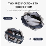 AOKING MEDIUM DUFFLE TRAVEL BAG – BLACK/BLUE/NAVY | PQ2052-2 (DARK BLUE) - Image 2
