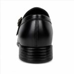 Run Shoes Double Buckle Black Loafers (2289) - Image 3