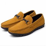 Run shoes Tan Buckle Loafers (2306)