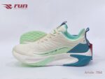 Run Shoes White/Green Sports Shoes for Men  (7184)