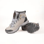 Run Shoes Grey & Black Lace-up Trekking Boots for Men - Image 7