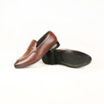 Run Shoes Leather Slip-on Penny Loafers for Men (2258) - Image 12