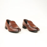 Run Shoes Leather Slip-on Penny Loafers for Men (2258) - Image 8
